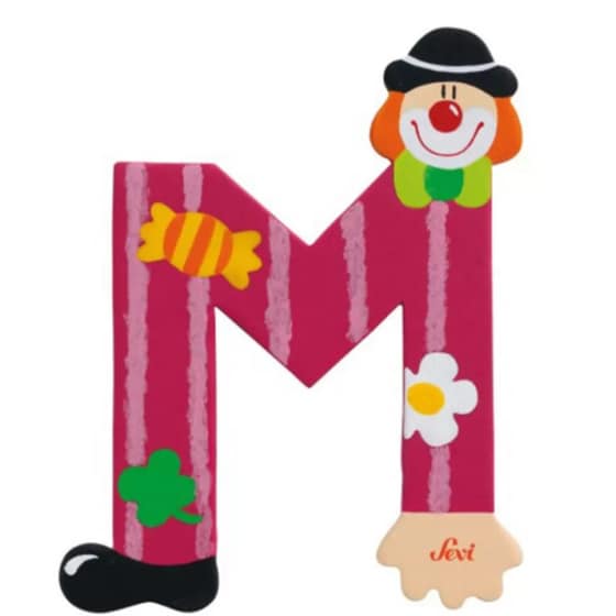Giochi Preziosi Sevi Κλόουν Ξύλινο Γράμμα Μ image 0