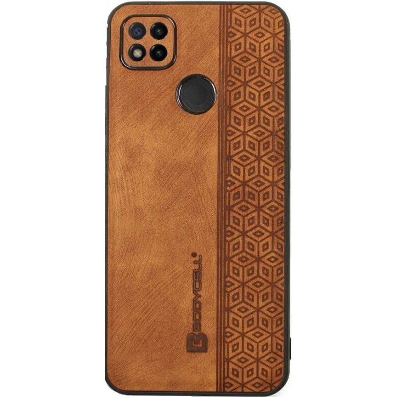 BODYCELL Θήκη Xiaomi Redmi 9C - Bodycell Pattern Leather - Brown