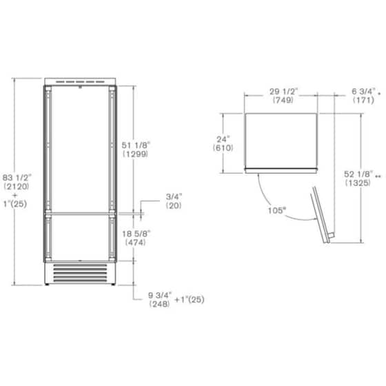 BERTAZZONI REF755BBRPTT/24 Full No Frost 440 Lt Λευκό Πλήρως Εντοιχιζόμενος Ψυγειοκαταψύκτης image 5