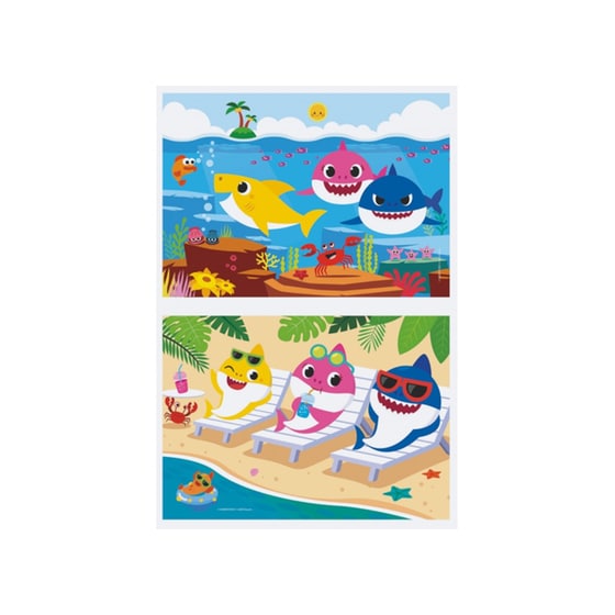 Παιδικό Σετ Παζλ Clementoni Super Color Baby Shark (20/20 Κομμάτια) image 1