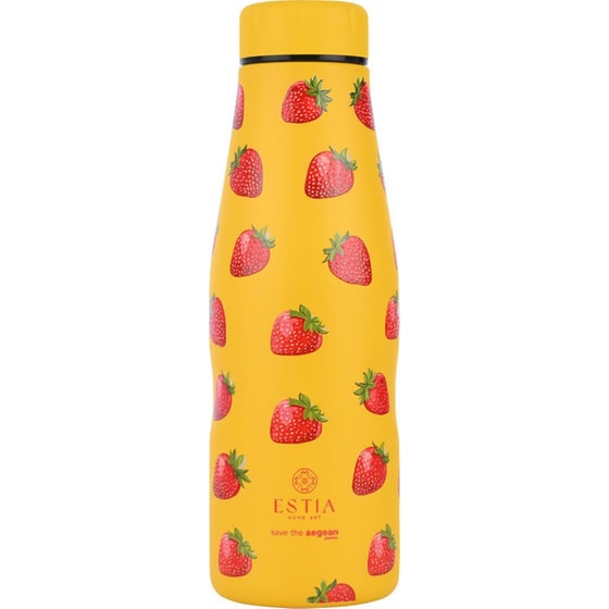 Μπουκάλι Θερμός Estia Home Art Travel Flask Save the Aegean Berry Bright 500ml image 0