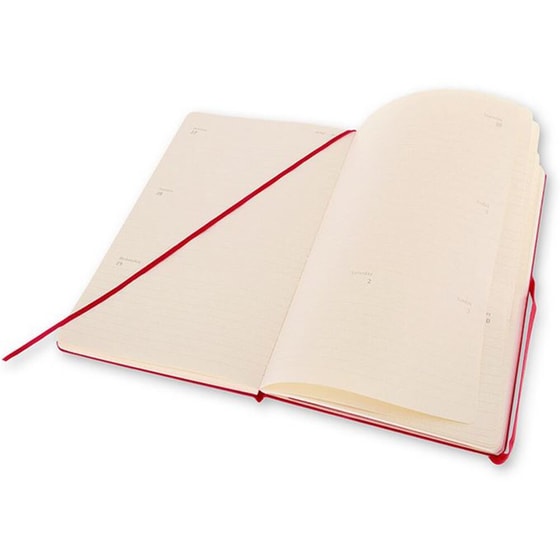 Moleskine Ημερολόγιο 18μηνο 2016 Εβδομαδιαίο Οριζόντιο Soft Cover Large Κόκκινο image 4