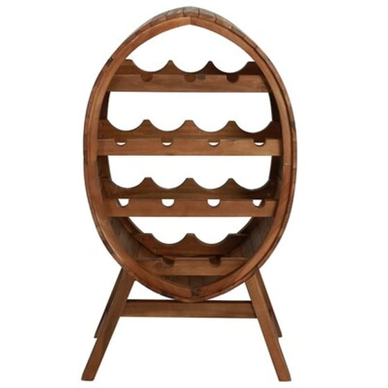 Ραφιέρα/Σταντ Κρασιών Vidaxl Από Μασίφ Ξύλο Ακακίας Για 13 Φιάλες - Καφέ image 2