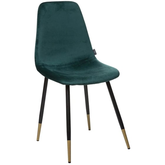 Καρέκλα Τραπεζαρίας Aria Trade A-S Tyka από Μέταλλο και Βελούδο 45x51x86 cm - Πράσινη image 0