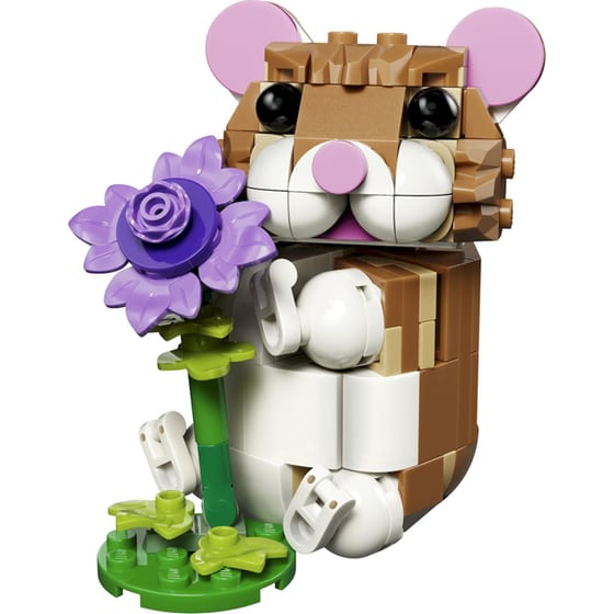 LEGO® Creator 3 σε 1 Χαριτωμένο Χάμστερ με Λουλούδι (31376) image 5