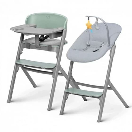 Καρέκλα Φαγητού Kinderkraft Livy Olive Green με Βρεφικό Relax image 0