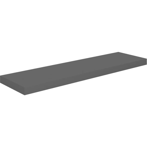 Ράφι Τοίχου VidaXL από MDF 90x23.5x3.8 cm - Γκρι/Γυαλιστερό image 0