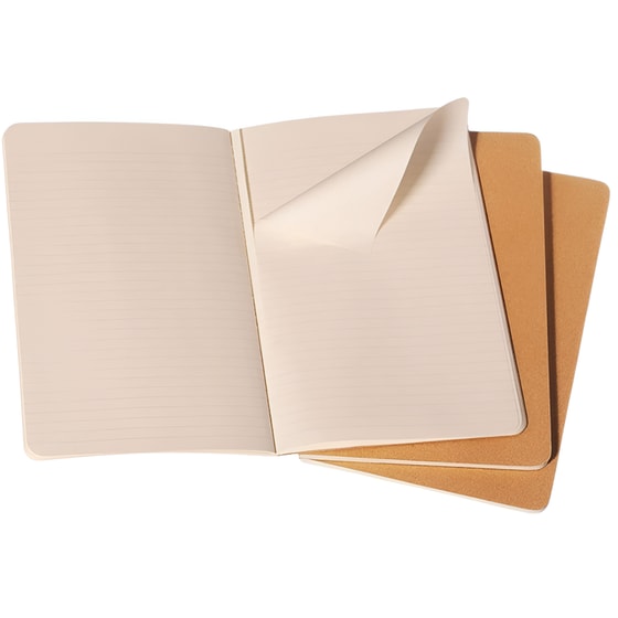 Σημειωματάριο Moleskine Cahier Journal Ριγέ Kraft Large (3 Τεμάχια) image 2