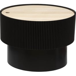 Τραπεζάκι Σαλονιού Spitishop από MDF Φ55x38cm - Μαύρο