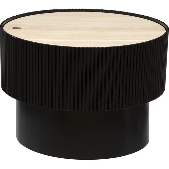 Τραπεζάκι Σαλονιού Spitishop από MDF Φ55x38cm - Μαύρο image 0