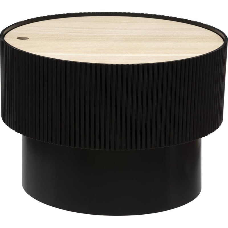 Τραπεζάκι Σαλονιού Spitishop από MDF Φ55x38cm - Μαύρο SPITISHOP