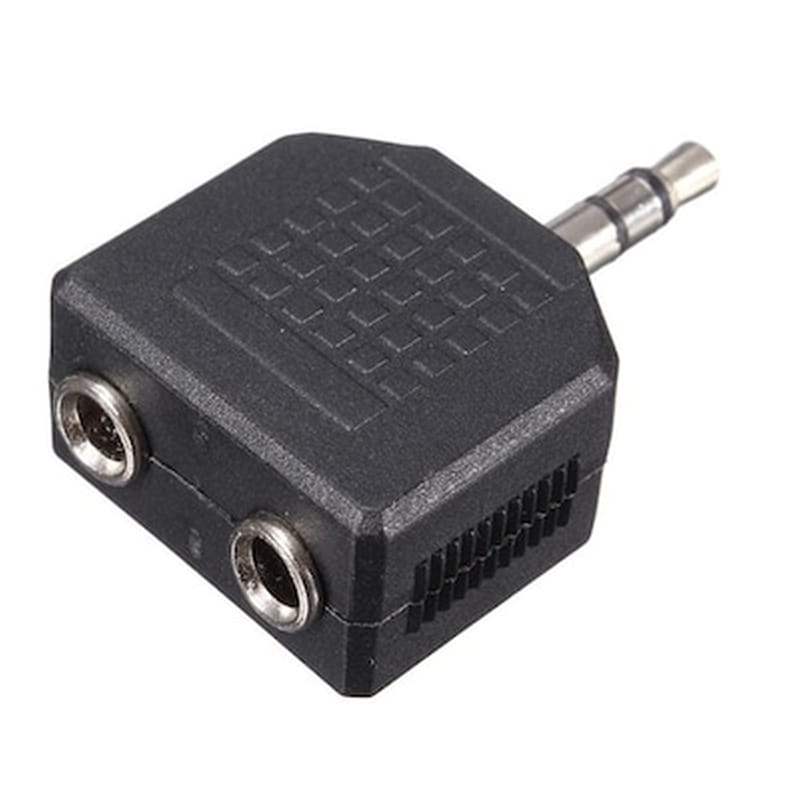 POWERTECH Powertech Αντάπτορας Από Stereo 3.5mm (m) Σε 2x 3.5mm (f), Nickel, 5τμχ