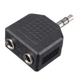 Powertech Αντάπτορας Από Stereo 3.5mm (m) Σε 2x 3.5mm (f), Nickel, 5τμχ
