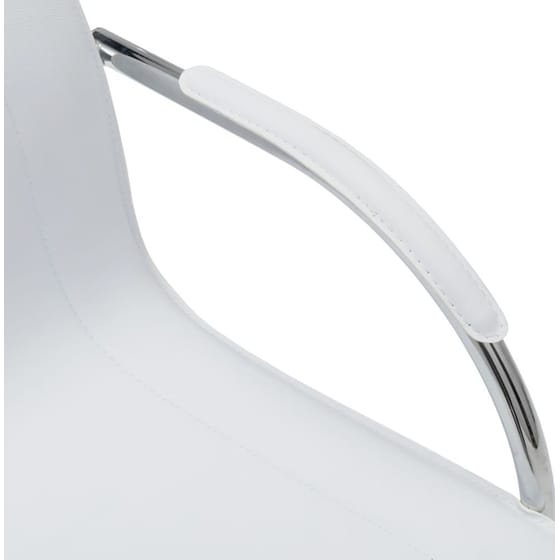 Καρέκλα Γραφείου VidaXL Πρόβολος από Τεχνητό Δέρμα - Λευκή image 4