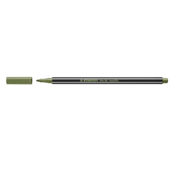 Μαρκαδόρος Γραφής Stabilo Pen 68 Metallic Light Green 1.0 mm image 0