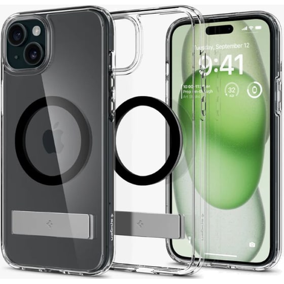 Θήκη Apple iPhone 15 - Spigen Ultra Hybrid S Magfit - Black image 0