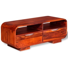Τραπεζάκι Σαλονιού VidaXL από Μασίφ Ξύλο Sheesham 90x40x35cm - Καφέ