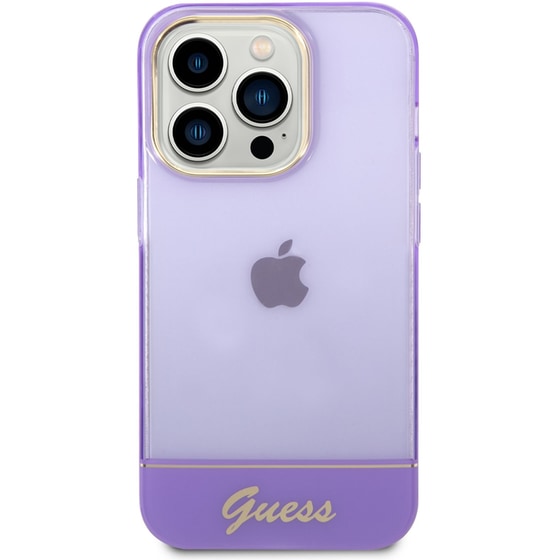 Guess Translucent Hard Case Θήκη Προστασίας Με Διάφανο Σχεδιασμό – Iphone 14 Pro Max (purple) image 0