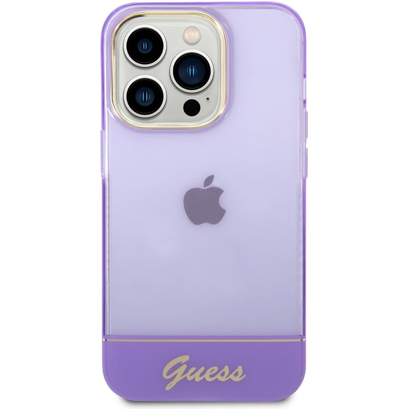 GUESS Guess Translucent Hard Case Θήκη Προστασίας Με Διάφανο Σχεδιασμό – Iphone 14 Pro Max (purple)