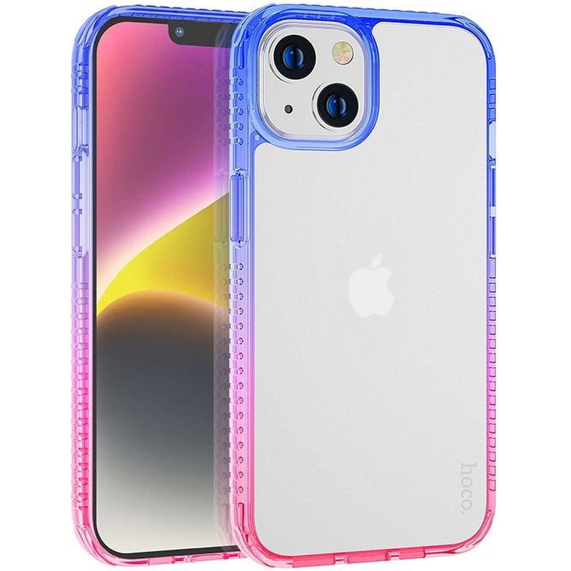 Θήκη Apple iPhone 14 Plus - Hoco Crystal Color Skin Feel - Rainbow