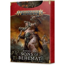 Warscroll Cards: Sons Of Behemat Warhammer: Age of Sigmar GAMES WORKSHOP