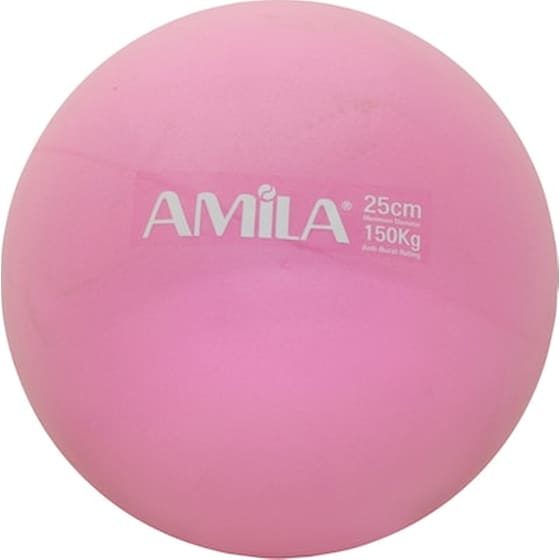 Μπάλα Γυμναστικής Amila Κατάλληλη για Pilates 0.18 kg 25 cm από PVC - Ροζ image 0
