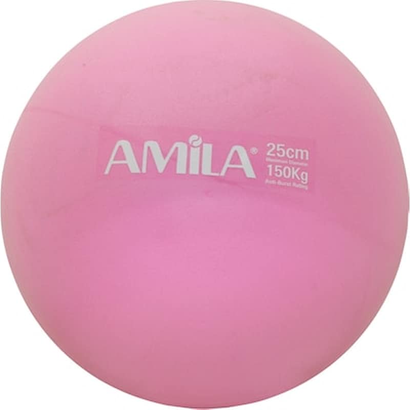 Μπάλα Γυμναστικής Amila Κατάλληλη για Pilates 0.18 kg 25 cm από PVC - Ροζ