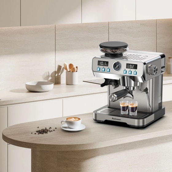 ROHNSON R-98150 1258W 20bar Μηχανή Espresso image 7