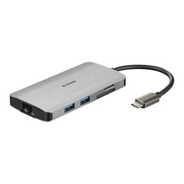 D-Link 8in1 USB-C Hub with HDMI/Ethernet/Card Reader/Power Delivery