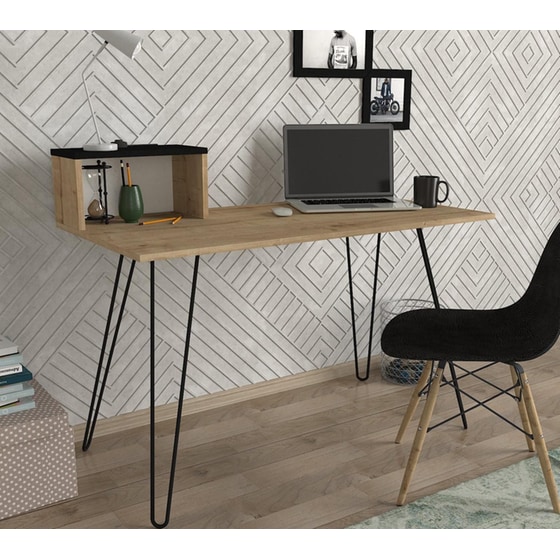 Γραφείο Μελέτης ArteLibre από Μοριοσανίδα 120x60cm - Sonoma/Φυσικό image 1
