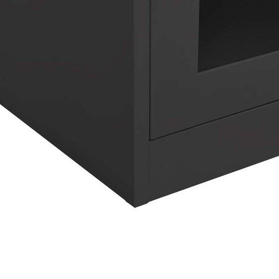 Ντουλάπα Γραφείου Vidaxl Ατσάλινη 90x40x105cm - Ανθρακί image 6
