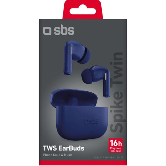 Ακουστικά Bluetooth SBS Spike Twin TWS - Blue image 1