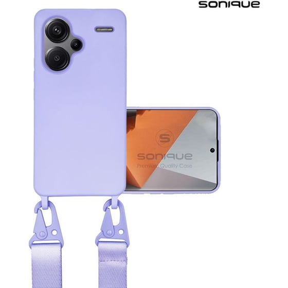 Θήκη Xiaomi Redmi Note 13 Pro Plus 5G - Sonique Με Strap - Λιλά image 0