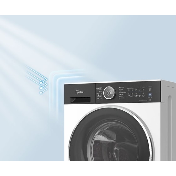 MIDEA MF205W80BA30/W-GR&nbsp;8 kg 1.400 Στροφές Λευκό Πλυντήριο Ρούχων image 8