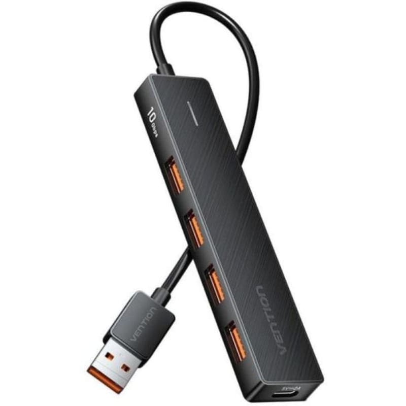 Vention Hub 4 Θυρών USB 3.2 με σύνδεση USB-A - Μαύρο