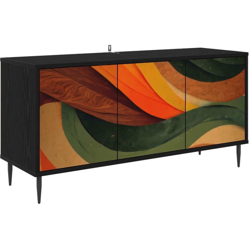 Έπιπλο Τηλεόρασης VidaXL BONN 102 x 33 x 51 cm - Μαύρη Δρυς