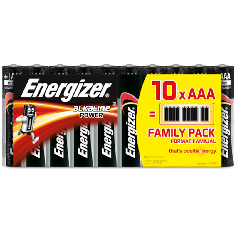 ENERGIZER Energizer Αλκαλίκες Μπαταρίες ΑΑΑ 1.5V 10τμχ