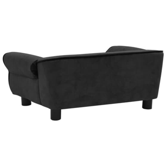 Vidaxl Καναπές - Κρεβάτι Σκύλου Μαύρος 72 X 45 X 30 Εκ. Βελουτέ image 5