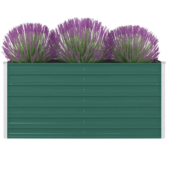 Vidaxl Ζαρντινιέρα Ψηλή Πράσινη 160x80x77 Εκ. Γαλβανισμένος Χάλυβας image 1