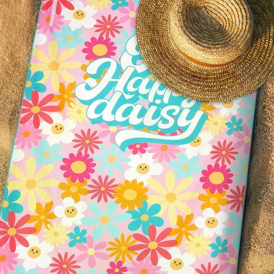 Πετσέτα Θαλάσσης Legami Daisy 85 x 180 cm image 3