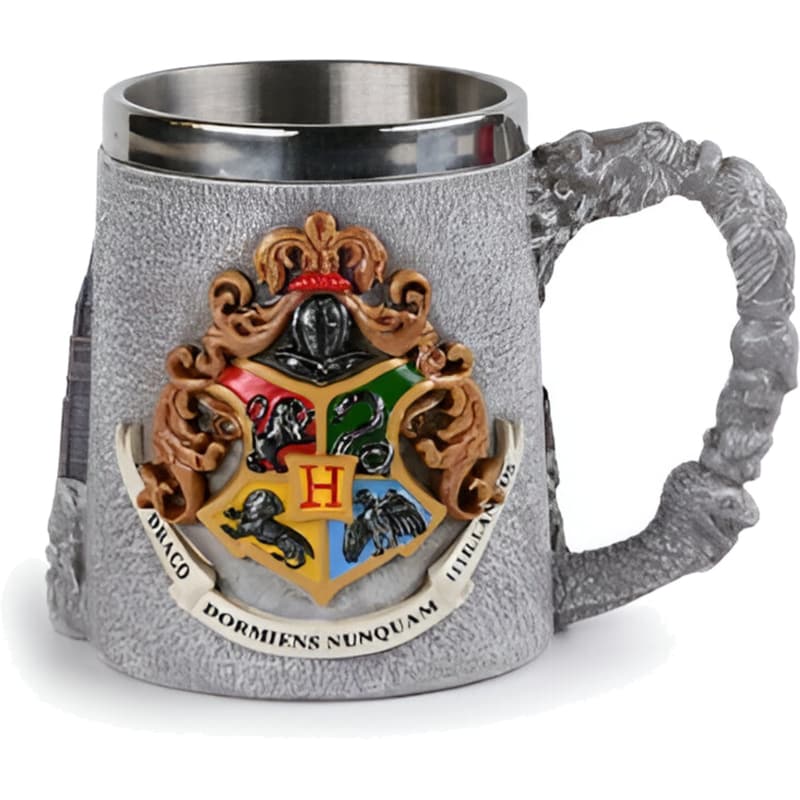 Κούπα 3D Pyramid Harry Potter Hogwarts Ανοξείδωτο Ατσάλι 350 ml – Πολύχρωμη