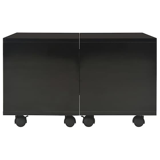Τραπεζάκι Σαλονιού VidaXL από Μοριοσανίδα 60x60x35cm - Μαύρο image 3