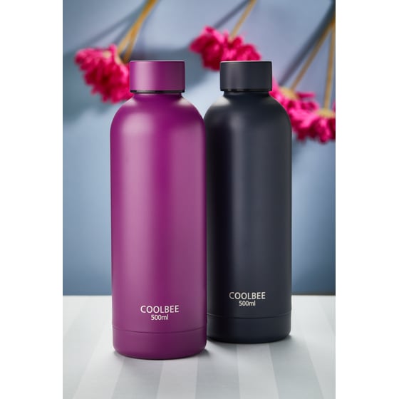 COOLBEE Μπουκάλι Θερμός Purple - 500 ml image 1