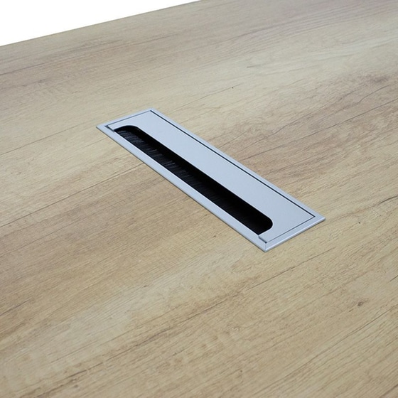 Γραφείο Γωνιακό Pakoworld Minimal Επαγγελματικό με Αριστερή Γωνία 200x170x75 cm - Μπεζ image 4