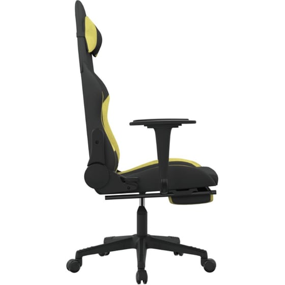 Καρέκλα Gaming VIDAXL 3143748 με Υποπόδιο - Μαύρο image 1