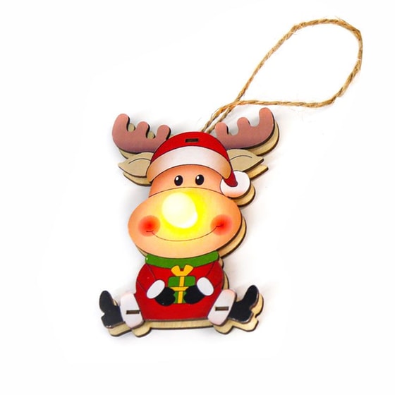 Χριστουγεννιάτικο Στολίδι 1 τμχ Aca Decor με LED Reindeer image 0