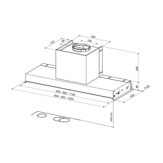 FABER 110.0439.937 IN-NOVA COMFORT X A60 Μηχανισμός Απορρόφησης 60 cm - Inox image 3