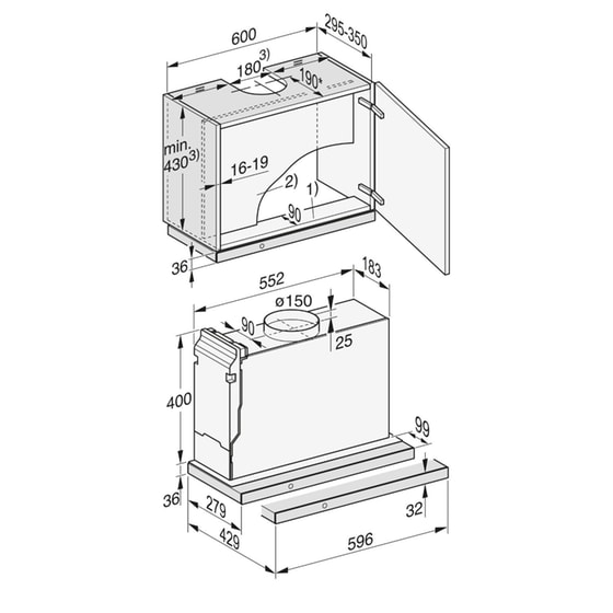 MIELE DAS 4631 125 Edition 59.6 cm Μαύρο Απορροφητήρας Συρόμενος image 3