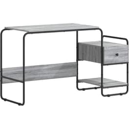 Γραφείο VidaXL με Αποθηκευτικό Χώρο 131,5x50x75,5 cm - Γκρι Sonoma