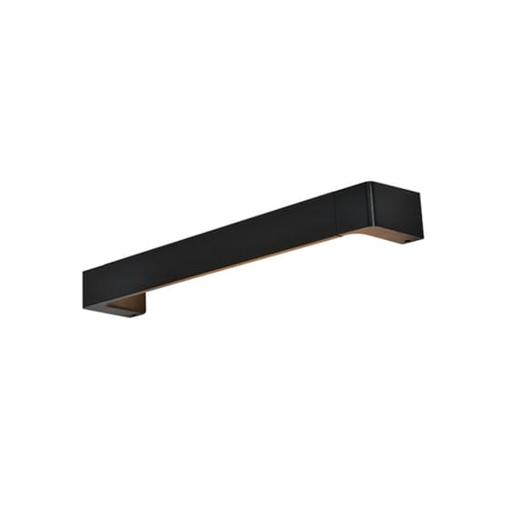 Απλίκα Τοίχου Led Aca Foga Zd810412ledbk από Αλουμίνιο 60x10.5x6.35 cm - Μαύρη image 0